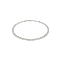 Diamond Baguette Chain with Two Rows of Round Diamonds