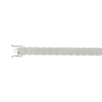 Diamond Baguettte Bracelet Square Links