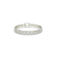 Diamond Baguettte Bracelet Square Links