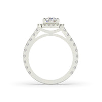 Diamond Pear Halo Engagement Ring
