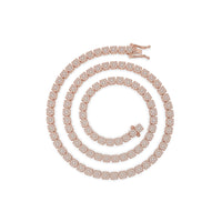 Diamond Flower Set Tennis Chain