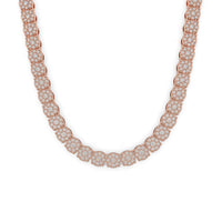 Diamond Flower Set Tennis Chain
