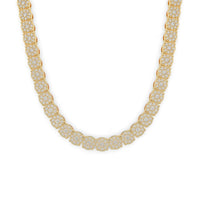 Diamond Flower Set Tennis Chain