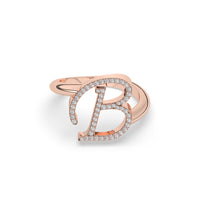 Diamond Initial Ring