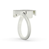 Diamond Initial Ring