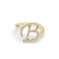 Diamond Initial Ring