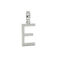 Single Row Diamond Initial Pendant