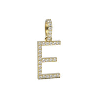 Single Row Diamond Initial Pendant