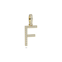 Single Row Diamond Initial Pendant