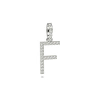 Single Row Diamond Initial Pendant