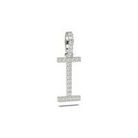 Single Row Diamond Initial Pendant