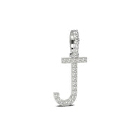 Single Row Diamond Initial Pendant