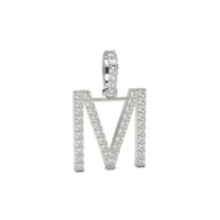 Single Row Diamond Initial Pendant