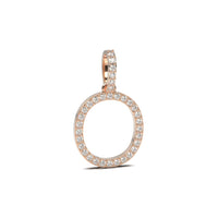 Single Row Diamond Initial Pendant