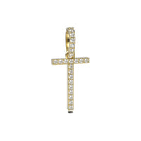 Single Row Diamond Initial Pendant
