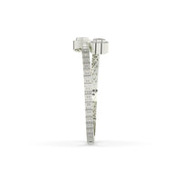 Heart Baguette Diamond Bangle