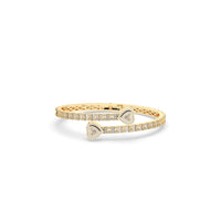 Heart Baguette Diamond Bangle