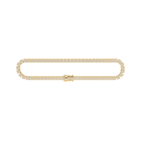 Diamond Clustered Tennis Bracelet