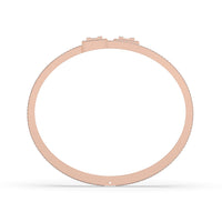 Baguette Invisible Set Diamond Bangle