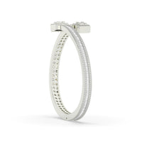 Baguette Invisible Set Diamond Bangle