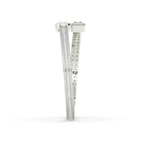 Baguette Invisible Set Diamond Bangle