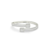 Baguette Invisible Set Diamond Bangle