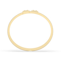 Baguette Invisible Set Diamond Bangle