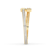 Baguette Invisible Set Diamond Bangle