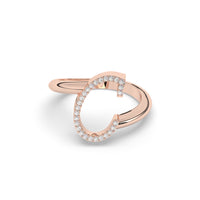 Diamond Initial Ring