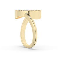 Diamond Initial Ring