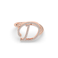 Diamond Initial Ring