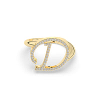 Diamond Initial Ring