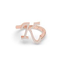 Diamond Initial Ring