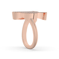 Diamond Initial Ring