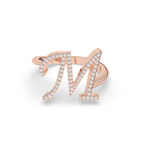 Diamond Initial Ring