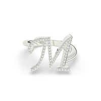 Diamond Initial Ring