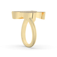 Diamond Initial Ring