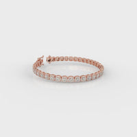 Diamond Halo Tennis Bracelet