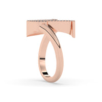 Diamond Initial Ring