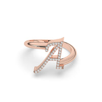 Diamond Initial Ring