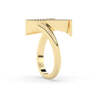 Diamond Initial Ring