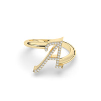 Diamond Initial Ring