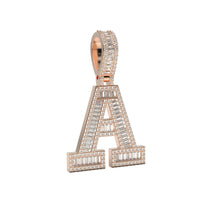 3D Baguette Initial Charm