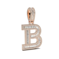 3D Baguette Initial Charm