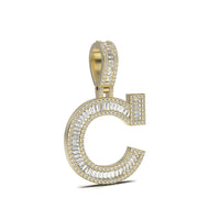 3D Baguette Initial Charm