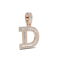 3D Baguette Initial Charm