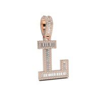 3D Baguette Initial Charm