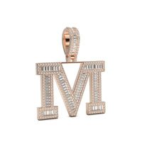3D Baguette Initial Charm