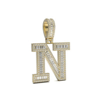 3D Baguette Initial Charm