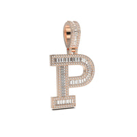 3D Baguette Initial Charm